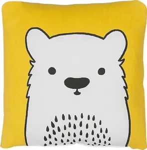 Cushion for children Beliani WARANASI 45 x 45 cm yellow