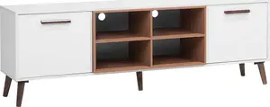 TV skapis Beliani ALLOA, balts, modelis 113382