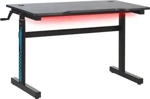 Rakstāmgalds Beliani Durbin melns 120 cm x 60 cm — Beliani modelis 244930