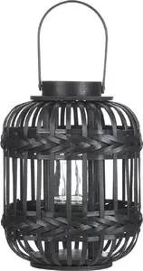 Bamboo Lantern Beliani BORACAY 30 cm, black