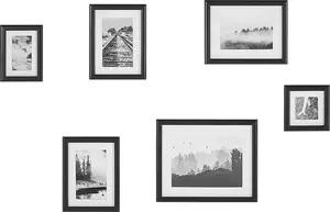 Rāmis Beliani Galeria sienas 6 attēliem melns komplekts