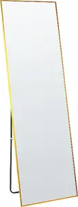 Standing Mirror Beliani BEAUVAIS 50 x 156 cm gold frame
