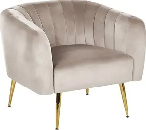 Кресло Beliani LACONIA в бежевом велюровом upholstery