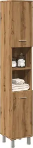 Шкаф для ванной VidaXL 30×30×179 см, отделка дуб artisan