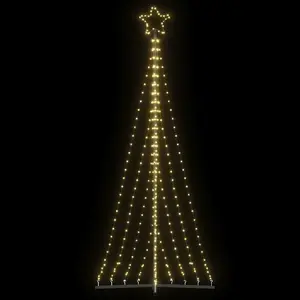Virtenes gaismas VidaXL LED Ziemassvētku gaismas, 447 siltas baltas LED, 249 cm