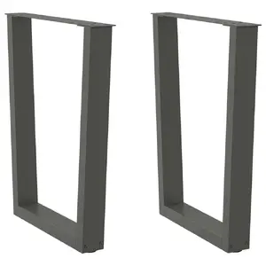 Деталь для стола VidaXL 4012642, металлическая конструкция, антрацит, ширина 733 мм, высота 600 мм, для помещений