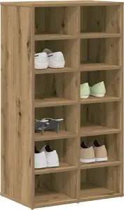Тумба для обуви VidaXL модель 855837, дуб artisan, 54×34×100,5 см