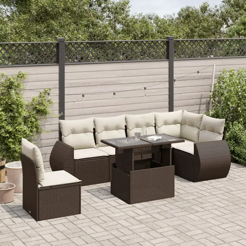 VidaXL 3268573 7-piece outdoor furniture set Photo 2
