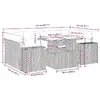 VidaXL уличный набор мебели 3326746 — 7 предметов Photo 14