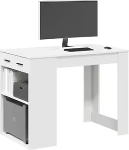 Rakstāmgaldiņš VidaXL balts 102 x 62 cm — modelis 858686