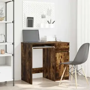 Galds VidaXL modelis 861827, tumši brūnā krāsā, 86 x 49 cm