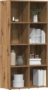 Bookshelf VidaXL model 855779, oak artisan finish, 66 x 30 x 130 cm