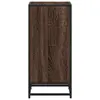 Bookcase VidaXL 849098 — metal frame, oak shelves Photo 5