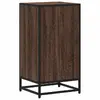 Bookcase VidaXL 849098 — metal frame, oak shelves Photo 6
