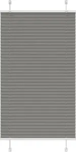 Pleated blackout blind VidaXL model 4015087 anthracite 75x150 cm (fabric width 74.4 cm)