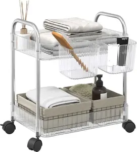 Складная тележка для хранения VidaXL 2 уровня 37x28x43,5 см, для дома и мастерской