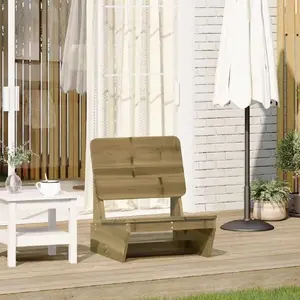 Dārza krēsls VidaXL modelis 859311, impregnēta priedes koksne, 60×64×70,5 cm