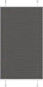 Pleated blackout blind VidaXL 75x150 cm — fabric width 74.4 cm