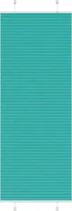 Pleated window blind VidaXL 75x200 cm fabric width, green petrol