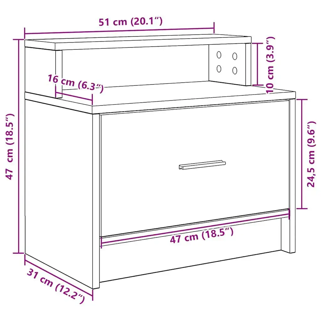 Тумбочка VidaXL 858670 Photo 10