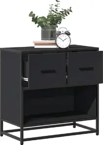Тумбочка VidaXL модель 848694, чёрная, 60×31×60 см