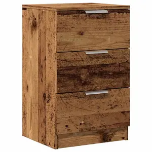 Тумба прикроватная VidaXL 856932, древесная отделка, металл и дерево, 40×36×65 см, нагрузка столешницы 60 кг