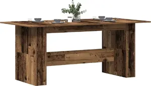 Ēdamistabas galds VidaXL modelis 855844 no vecas koksnes, 180×90×76 cm
