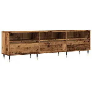 TV cabinet VidaXL 857185, wood top and frame, 1500×300×445 mm