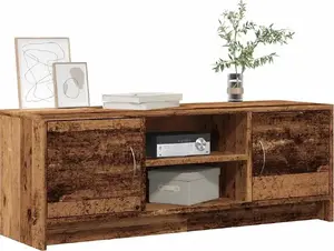 ТВ-тумба VidaXL модель 855816, под старое дерево, древесный материал, 102 x 30 x 37,5 см