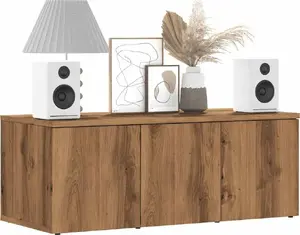 ТВ-тумба VidaXL модель 856013, цвет дуб artisan, 80 x 34 x 30 см