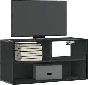 Тумба под телевизор VidaXL 80×31×39,5 см чёрная — мебель для техники