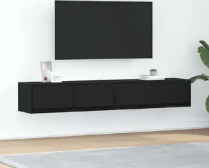 Тумбы под TV VidaXL, набор 2 шт., дуб черный, 80 x 31 x 25,5 см