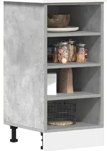 Skapītis VidaXL modelis 854205, betona pelēks apakšējais skapītis, 40x44,5x81,5 cm