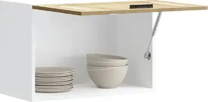 Sienas virtuves skapītis VidaXL Lucca ar Sonoma ozola virsmu, modelis 854080