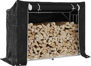 Firewood Rack VidaXL 151 x 60.5 x 110.5 cm with Steel Wire — VidaXL