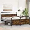 Каркас кровати VidaXL 3318639 (дуб, 187x207 см) Photo 4