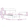 Каркас кровати VidaXL 3318678 Photo 9