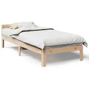 Gultas rāmis VidaXL 859232 — vienvietīgs 90×204 cm, maksimālā slodze 100 kg, augstums 56 cm