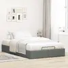 VidaXL gultas rāmis 3310876 — 140×193 cm, pelēks Photo 3