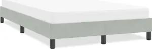 Каркас кровати VidaXL 4101349, серый велюр, 120x210 см