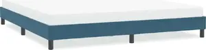 Bed frame VidaXL model 4101377, dark blue velvet, size 200x210 cm