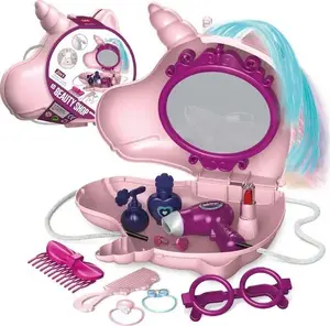 Children's 2-in-1 Vanity Playset Woopie 47979 — Unicorn-themed Beauty Salon in a Carry Bag