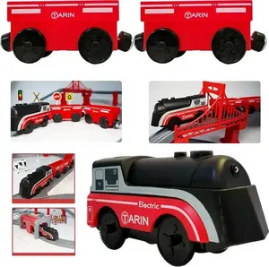 Electric Train Set Woopie Lokomotywa with Magnetic Carriages