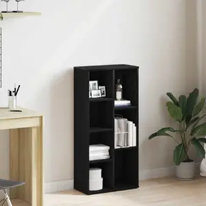 Grāmatu plaukts VidaXL Regał biblioteczny 50x25x104 cm melns ozols