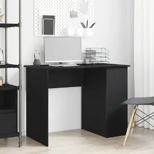 Rakstāmgaldiņš VidaXL modelis 862434, melnā ozola apdare, 100 x 55 x 75 cm, koksnes izcelsmes materiāls