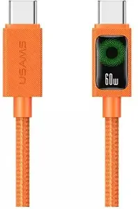 Кабель USB-C — USB-C Usams SJ773 60W PD 1,2 м оранжевый