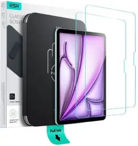 Tempered Glass Screen Protector ESR UltraFit 2-pack for iPad Air 13" (2024–2025) Clear