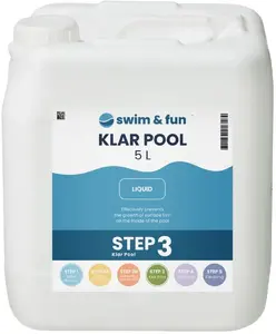Pool Chemical, swim & fun Klar Pool 5 liter — liquid pool clarifier for water clarification