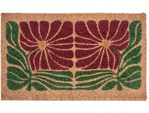 Paklājiņš Beliani TANALIAN 45 x 75 cm, krāsains ziedu raksts, kokosšķiedra