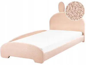 Детская кровать Beliani PERROS 90 x 200 см, букле, бежевый
